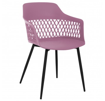 Krzesło ogrodowe Lucia różowe