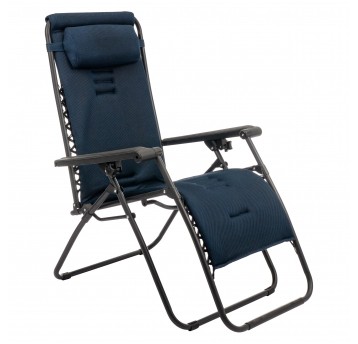 Leżak ogrodowy Delux 3D granatowy