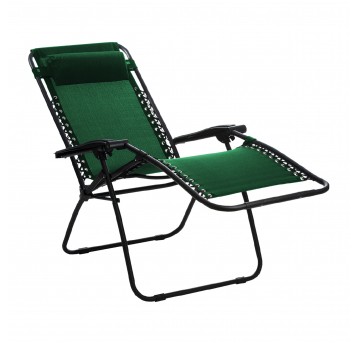 Leżak ogrodowy Delux zielony