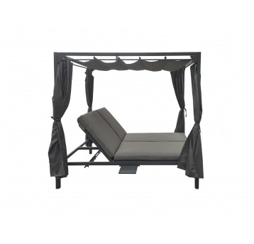 Łóżko ogrodowe Dali z baldachimem