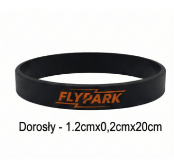 Opaska Silikonowa FlyPark DOROSŁY - CZARNA