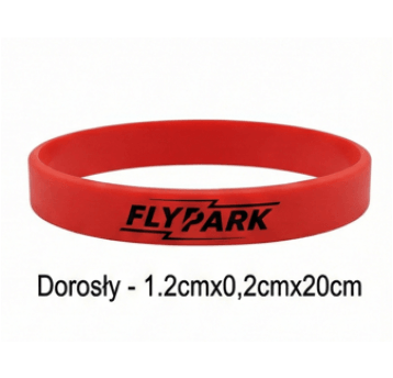 Opaska Silikonowa FlyPark DOROSŁY - CZERWONA