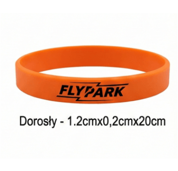Opaska Silikonowa FlyPark DOROSŁY - POMARAŃCZ