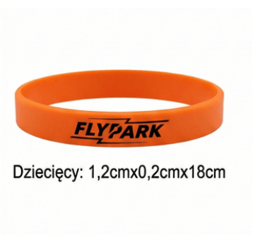 Opaska Silikonowa FlyPark DZIECKO - POMARAŃCZ