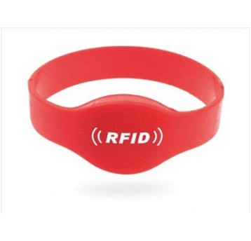 Opaska silikonowa TK4100 RFID-55mm, Kolor: Czerwony