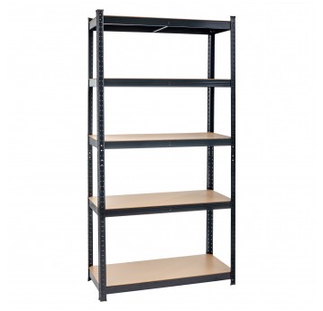 Pakiet 20 sztuk regałów magazynowych P 90x40x180 175kg czarny