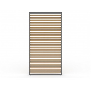 Panel żaluzjowy do pergoli 3M nieruchomy w kolorze drewna