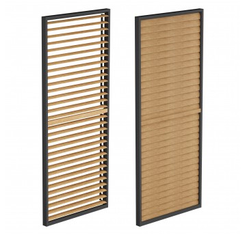 Panel żaluzjowy do pergoli 4M ruchomy w kolorze drewna