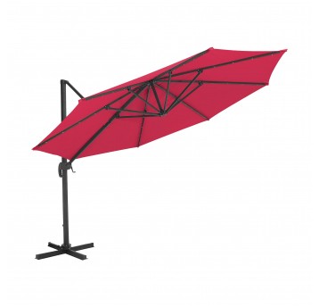 Parasol ogrodowy Kazuar M fuksjowy LED