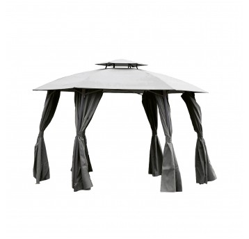 Pawilon ogrodowy okrągły Gavi 2 grafitowy