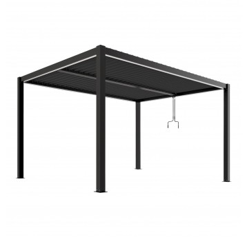 Pergola LUXE 3x4x2.5m antracyt z LED
