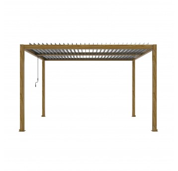 Pergola LUXE 3x4x2.5m drewno v2 z LED