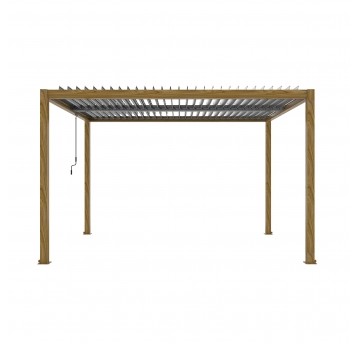 Pergola LUXE 4x4x2.5m drewno v2 z LED