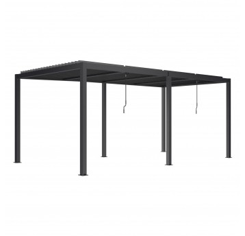 Pergola LUXE 5.8x4x2.5m antracyt z LED
