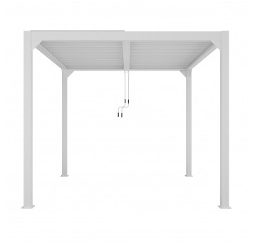 Pergola tarasowa Luxe 3 x 3 m biała