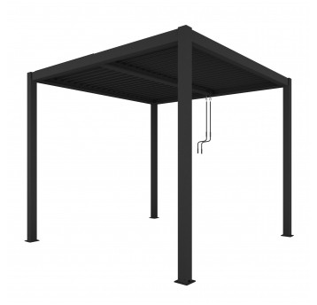 Pergola tarasowa Luxe 4 x 4 m antracytowa