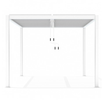 Pergola tarasowa Luxe 4 x 4 m biała