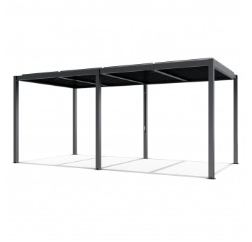 Pergola tarasowa Luxe 5.8 x 4 m antracytowa z LED