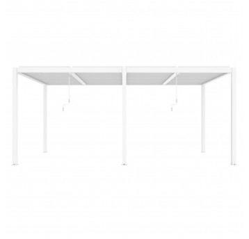 Pergola tarasowa Luxe 5.8 x 4 m biała z LED