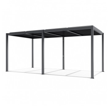 Pergola tarasowa Luxe 7.8 x 4 m antracytowa z LED