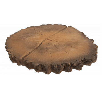 Pniaczek dekoracyjny z korą betonowy ∅ 38÷42 x 3,5 cm