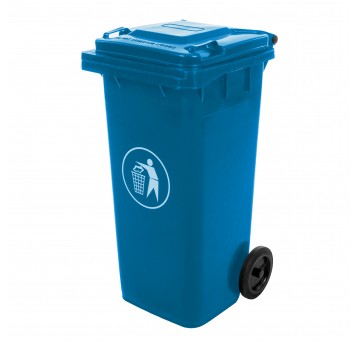 Pojemnik na odpady 120 L niebieski