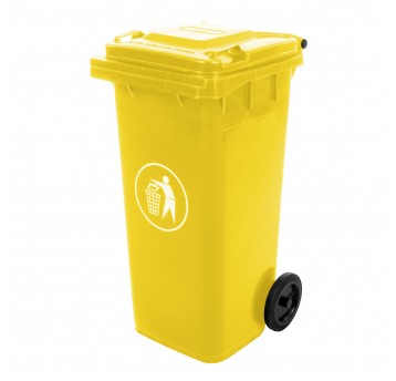 Pojemnik na odpady 120 L żółty