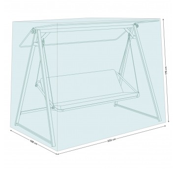 Pokrowiec na huśtawkę ogrodową 232x138x175 cm