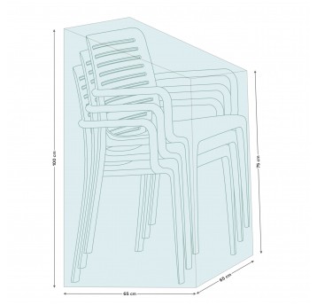 Pokrowiec na krzesła ogrodowe - stok 65x65x75/100 cm