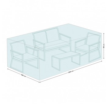 Pokrowiec na zestaw mebli kawowych 200x160x90 cm