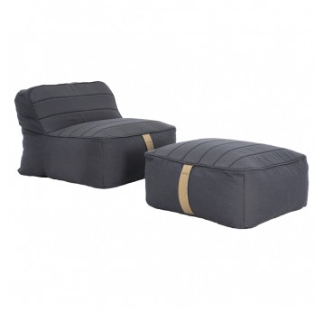 Siedzisko ogrodowe Sponge szaro-niebieskie