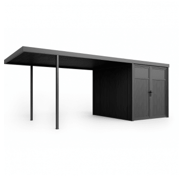 Wiata samochodowa Classic 500 × 300 cm ze składzikiem